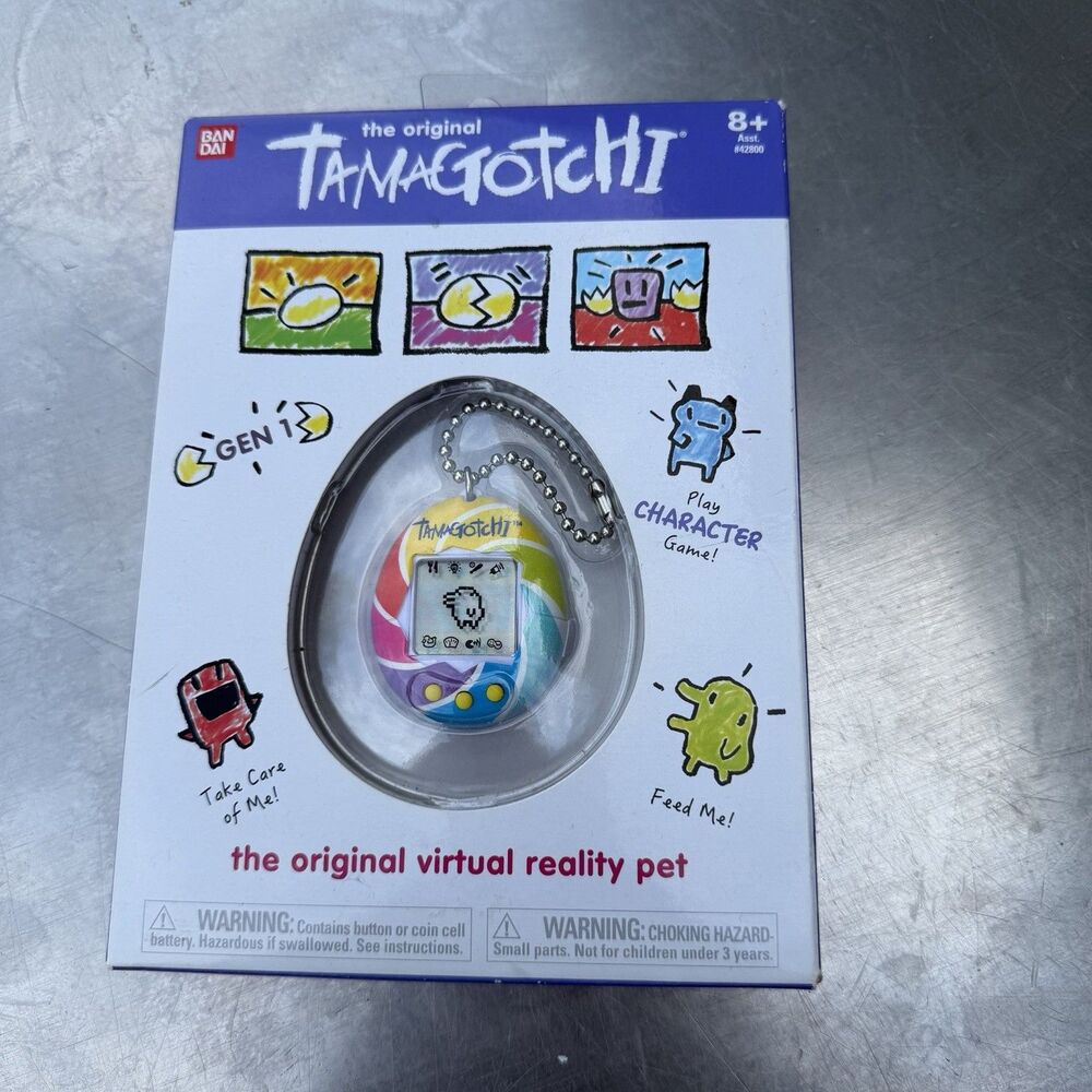 Bandai Original Tamagotchi Gen 1 Rainbow Virtual Reality Pet New Sealed